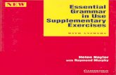  · 2019-05-24 · Supplementary Exercises w 'T " ANSWERS This book of grammar exercises for elementary and lower intermediate students accompanies the second edition of Essential