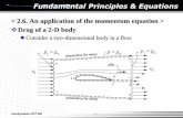 < 2.6. An application of the momentum equation > Drag of a 2-D bodyaancl.snu.ac.kr/aancl/lecture/up_file/_1505867397_5th... · 2017-09-20 · Aerodynamics 2017 fall - 2 - Fundamental