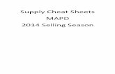 2014 Supply Cheat Sheet - Amazon Web Servicesseniormarketsales.s3.amazonaws.com/.../2014-Supply-Cheat-Sheet.pdf · iii. Plan Rating Sheet iv. Enrollment Application (Not personalized