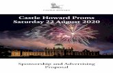 Castle Howard Proms Saturday 22 August 2020 · and culminate with rousing favourites for flag-waving and singing along, including Rule Britannia and Land of Hope & Glory, as thousands