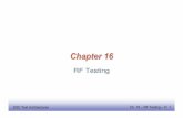 Chapter 16 RF Testing slides 111907 - Elsevier...SOC Test ArchitecturesEE141 Ch. 16 – RF Testing – P. 2 What is this chapter about? Introduce concepts of radio-frequency (RF) testing
