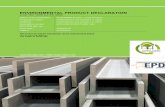 ENVIRONMENTAL PRODUCT DECLARATION ….../ANSI/AISC 36/ apply to the design of steel 3 Environmental Product Declaration ArcelorMittal – Structural steel sections and merchant bars