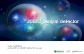 JLEIC central detector - Jefferson Lab · central detector Central detector Top view ... c a p RICH Design of a new solenoid could allow to use dual-radiator RICH in endcap. 9 Yulia