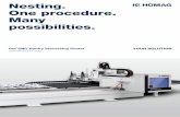 Nesting. One procedure. Many possibilities. · Efficient table field occupation by MATRIX Pro Plus By automatically selecting and deselecting the table field occupation, the vacuum