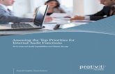 Assessing the Top Priorities for Internal Audit Functions ......Assessing the Top Priorities for Internal Audit Functions 2014 Internal Audit Capabilities and Needs Survey. ... ing