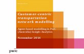 Customer-centric transportation network modelling · network modelling . Agent-based modelling in PwC (Australia) Insight Analytics . November 2014 . . PwC Introduction Customer-centric