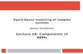 Agent-based modelling of complex systemsprac.im.pwr.wroc.pl/~szwabin/assets/abm/lec/8.pdf · Agent cognition decision-making process different types of agent cognition: reflexive