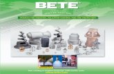 ABSORPTION • ADDITIVES • AERATION • AIR AND …50 Greenfield Street Greenfield, MA 01301 T (413) 772-0846 F (413) 772-6729 Email: sales@bete.com BETE Fog Nozzle,Inc. PERFORMANCE