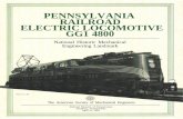 PENNSYLVANIA RAILROAD ELECTRIC LOCOMOTIVE GG1 4800 we... · PRR, General Electric Company, Westinghouse Electrical and Manufacturing Company and Baldwin Locomotive Works — designed