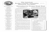 The American Border Leicester Association Winter 2012 ... · The American Border Leicester Association Quarterly Newsletter Winter 2012 Massachusetts Women Work Wool By Sally Colby