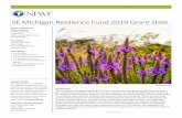 SE Michigan Resilience Fund 2019 Grant Slate · SE Michigan Resilience Fund 2019 Grant Slate (continued) Improving Resilience and Public Space with Green Stormwater Infrastructure