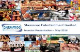 Shemaroo Entertainment Limited - WordPress.comEstablished Brand Name •Brand in existence for 50 years •The “Shemaroo”brand has high consumer recall and media visibility •Presence