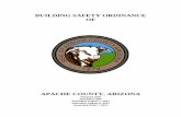 BUILDING SAFTEY ORDINANCE - Apache County, Arizona · PURPOSE AND ADOPTION OF THE ORDINANCE Building regulations provide an important service to the community in maintaining property