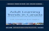 Adult Learning Trends in Canada - University of Toronto Adult Learning Trends in Canada Summary On the