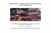 MINGO VALLEY PATROL DIVISION - Tulsa Police Department1 MINGO VALLEY PATROL DIVISION CRIME AWARENESS BULLETIN 091911- 092511 MAJOR MATT KIRKLAND Para leer este boletín en español,