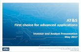 First choice for advanced applications - Englisch · Stable dividend policy Vision: “irst choice for advanced applications” The best employees and executives •Talent Programs
