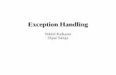 Exception Handling - Arizona State Universityrts.lab.asu.edu/web_438/project_final/Talk 4 exception_handling.pdf · Exception Handlers • Upon exit for any reason, a handler must