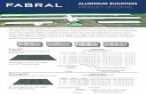 ALUMINUM BUILDINGS PRODUCT OFFERINGsiding - all supports roofing - intermediate supports screw pattern eave and endlaps - roof purlins intermediate roof purlins and all siding correct