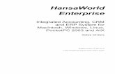 HansaWorld Enterprisedownloads.hansaworld.com/downloads/Manuals/English/03.01.HW52.SOP.070310.pdfHansaWorld Enterprise Integrated Accounting, CRM and ERP System for Macintosh, Windows,