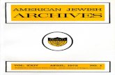 American Tewish Archivesamericanjewisharchives.org/publications/journal/PDF/1972_24_01_00.pdf · American Tewish Archives Devoted to the preservation and study of American Jewish
