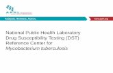 National Public Health Laboratory Drug Susceptibility ... · National Public Health Laboratory Drug Susceptibility Testing (DST) Reference Center for Mycobacterium tuberculosis .