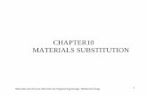 CHAPTER10 MATERIALS SUBSTITUTIONfaculty1.aucegypt.edu/farag/presentations/Chapter10.pdf · CHAPTER10 MATERIALS SUBSTITUTION Materials and Process Selection for Engineering Design: