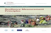 Resilience Measurement Principles · The Technical Series supports the overall objectives of the Food Security Information Network (FSIN) to strengthen information systems for food