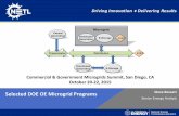 Selected DOE OE Microgrid Programs Steve Bossart• Expandable to include grid- connected; AC -DC hybrids; and transient dynamics for microgrid survivability Phase 1 – Development