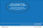 Housing First Innovation Labs - Lookout...solutions, the Housing First Innovation Lab was mainly a social innovation lab, leaning towards design methodologies as there was a desire