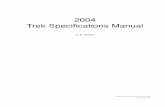 2004 Trek Specifications Manual · 2004 Trek Specifi cations Manual- U.S. Liquid Trek Liquid 55.....1 Trek Liquid 30.....2
