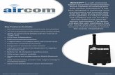 Aircom - Westwood TechnicalAircom™ is an Engie / Westwood Technical Product Technical Specification Digital Inputs 4 Digital inputs, standard configured options include digital contact,