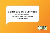 Boldness in Business - University of the West of England ... series... · Boldness in Business Karan Bilimoria Founder and Chairman Cobra Beer. South India 26-Jan-17 Page 1. ... Indian