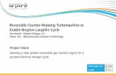 Reversible Counter-Rotating Turbomachine to Enable Brayton ... · Reversible Counter-Rotating Turbomachine to Enable Brayton-Laughlin Cycle Jim Kesseli - Brayton Energy, LLC Choon