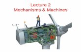 Lecture 2 Mechanisms & Machines · Gears, Pulleys, & Sprockets These three power train elements transfer energy through rotary motion. ... d = diameter. ω= angular velocity (speed)