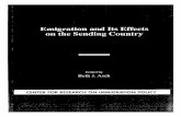 Emigration and Its Effects on the Sending Country · Title: Emigration and Its Effects on the Sending Country Author: Beth J. Asch Subject: The available data suggest that, on net,