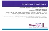 SHABBAT PROGRAMSHABBAT PROGRAM 2-8-19.pdf39 ; וּנֽ יֱחֶה שׁ ... You may purchase the 2013 "Return Again" High Holy Days CD and/or "Shabbat Shirah 2003 / CBST 30th Anniversary