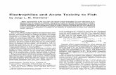 Electrophiles and AcuteToxicity to Fish · rect electrophiles. This classification might be useful in identifying chemicals that are very likely effective at lowerconcentrations thanunreactive