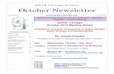 AIChE Chicago Section October NewsletterOctober Newsletter AIChE Chicago Section Chicago Section October 2010 Chair’s Corner 2 Featured YPAB 3 AIChE Chicago Liaisons Group 3 What