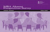 MBA Alumni Perspectives Survey 2006-2007 Survey …/media/Files/gmac/Research...survey includes those classes and adds the newly graduating class of 2006. This report is based on data