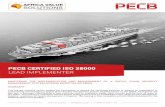 PECB CERTIFIED ISO 28000 LEAD IMPLEMENTER · Presentation of the standards ISO 28000, ISO 28001, ISO 28004 and regulatory and legal framework related to Supply Chain Security Preliminary