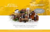 Packaging Solutions for Homeopathy - Scilabware · for Homeopathy Supporting Homeopathy and Personal Care customers around the world. SciLabware is a leading manufacturer of high