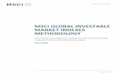 MSCI GLOBAL INVESTABLE MARKET INDEXES ......Global Investable Market Indexes methodology, and contains no overlap with constituents of the transitioned MSCI Standard Indexes. Together,