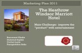 The Heathrow Windsor Marriott Hotel - Marketing …marketingplannow.com/userfiles/marketing/Hospitality...The Heathrow Windsor Marriott Hotel is a luxurious four stars hotel located