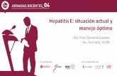 Hepatitis E: situación actual y manejo óptimogesida-seimc.org/wp-content/uploads/2018/10/gesida... · 2018-10-22 · parenteral, orientación sexual, contacto con animales, consumo