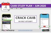 CRACK CAIIB · 2020-01-23 · CAIIB STUDY PLAN – JUN 2020 Advanced Bank Management | Module C & D DATE MODULE CHAP CHAPTER NAME REMARKS 24-Apr-20 C 22 Human Implications of Organizations