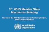 Mechanism Meeting · WHO Member State Mechanism •WHA Resolution 65.19 •Established Member State Mechanism World Health Assembly •1st Meeting Argentina 2012 •2nd Meeting Geneva