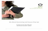 BSc (Hons) Accounting and Finance [Top Up] Programme ... · Financial Accounting – key knowledge and skills Management Accounting – Key knowledge and skills Commercial Acumen