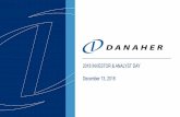 2018 INVESTOR & ANALYST DAY December 13, 2018filecache.investorroom.com/mr5ir_danaher/526/2018 Danaher Investor... · statements is available in our SEC filings, including our 2017