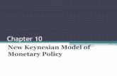 Chapter 10...10.2.1 Frictions in Credit Markets Ch 10–New Keynesian models of Monetary Policy However in reality, credit markets are affected by two key frictions: Asymmetric Information