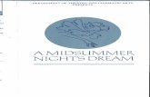 DEPARTMENT OF THEATRE AND CINEMATIC ARTS PRESENTS … · DEPARTMENT OF THEATRE AND CINEMATIC ARTS PRESENTS les A MIDSUMMER NIGHT'S DREAM . ters 'enhardt Biesinger ... The "rude mechanicals,"